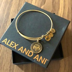 Alex and Ani Armed Forces US NAVY charm bracelet